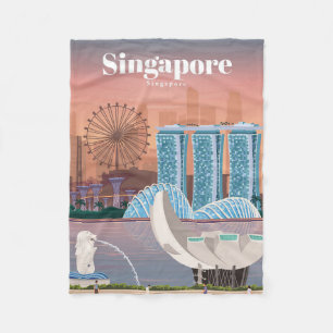 Reisen nach Singapur Fleecedecke