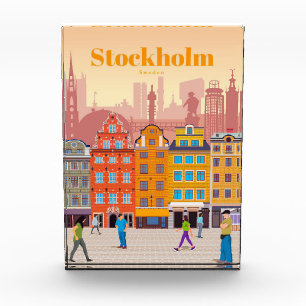 Reisen nach Stockholm Fotoblock