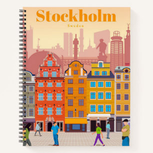 Reisen nach Stockholm Notizbuch