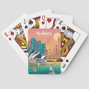 Reisen nach Sydney Australien Spielkarten