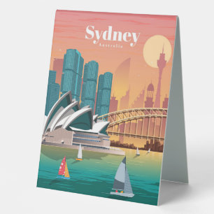 Reisen nach Sydney Australien Tischaufsteller