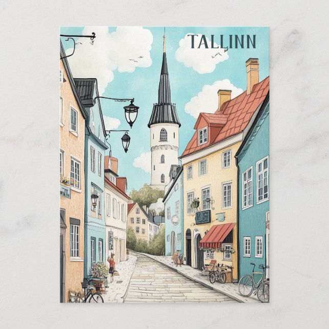 Reisen nach Tallinn Estland Postkarte (Vorderseite)