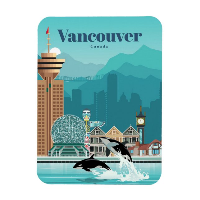 Reisen nach Vancouver Magnet (Vertikal)
