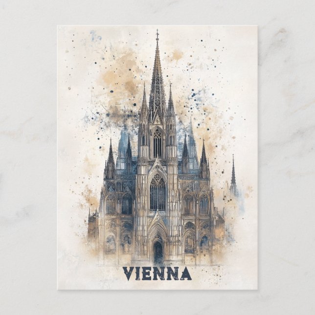 Reisen nach Wien Österreich Postkarte (Vorderseite)