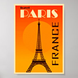 Reisen Paris Retro Poster
