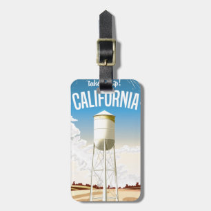 Reisen Retro California Reiseplakat Gepäckanhänger