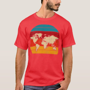 Reisen Retro Kartographie International Travell T-Shirt