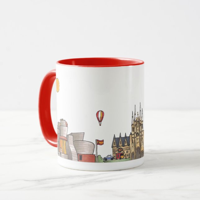 Reisen Sie die Welt - Spanien Tasse (Vorderseite Links)