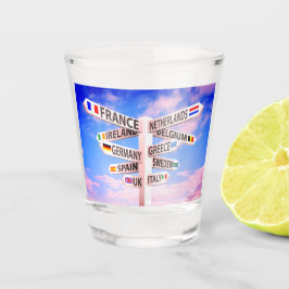 Reisen Sie irgendjemand? Schnapsglas