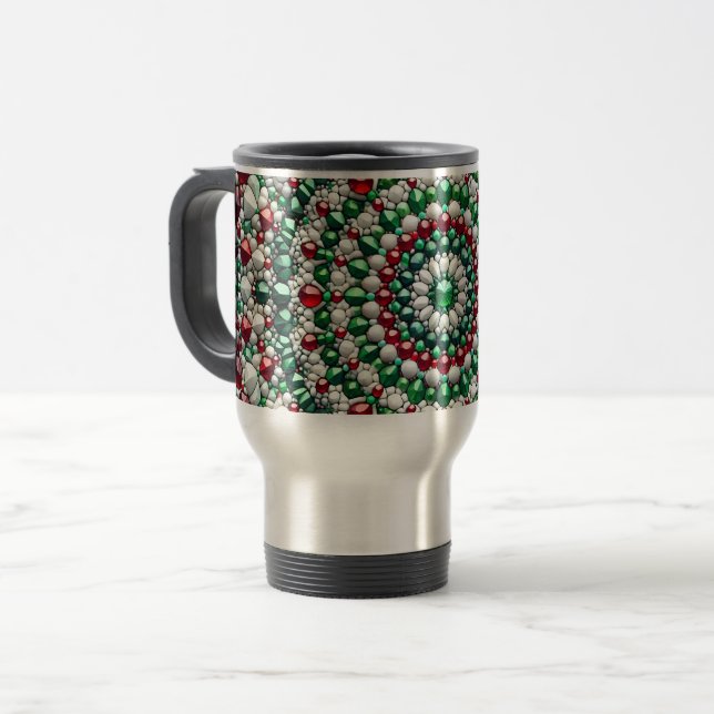 Reisen Sie mit italienischem Farbdesign Reisebecher (Vorderseite Links)