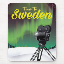 Reisen Sie nach Schweden Northern Lights Kamera Po Mousepad