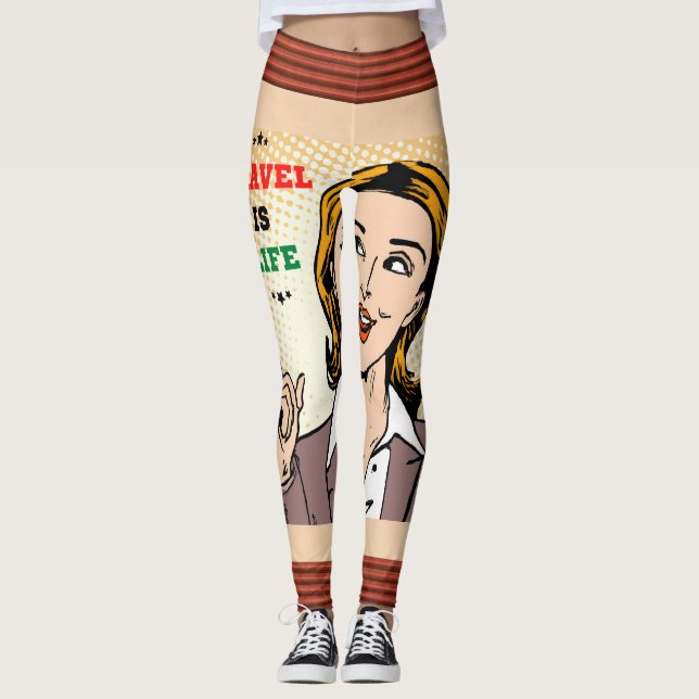 Reisen sind Leggings (Vorderseite)