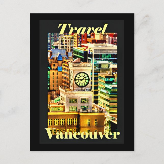 Reisen Vancouver, British Columbia Feiertagspostkarte (Vorderseite)