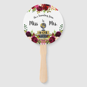 Reisen von Miss zu Brautparty Gefallen Fächer