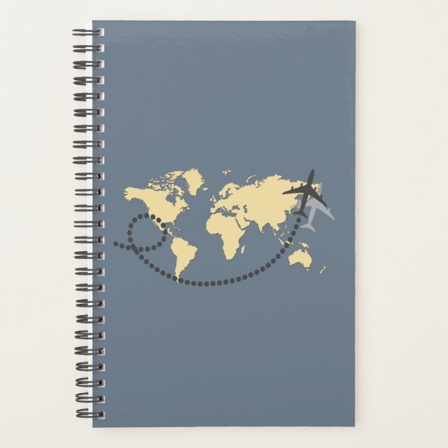 Reisen wir die Welt-Illustration Planer (Vorderseite)