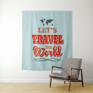 Reisen wir die Welt Wandteppich