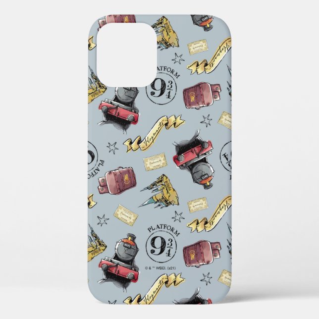 Reisen zum HOGWARTS™-Muster Case-Mate iPhone Hülle (Rückseite)