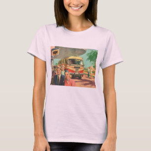 Reisende aus vergangenen Tagen auf Urlaub am Busba T-Shirt