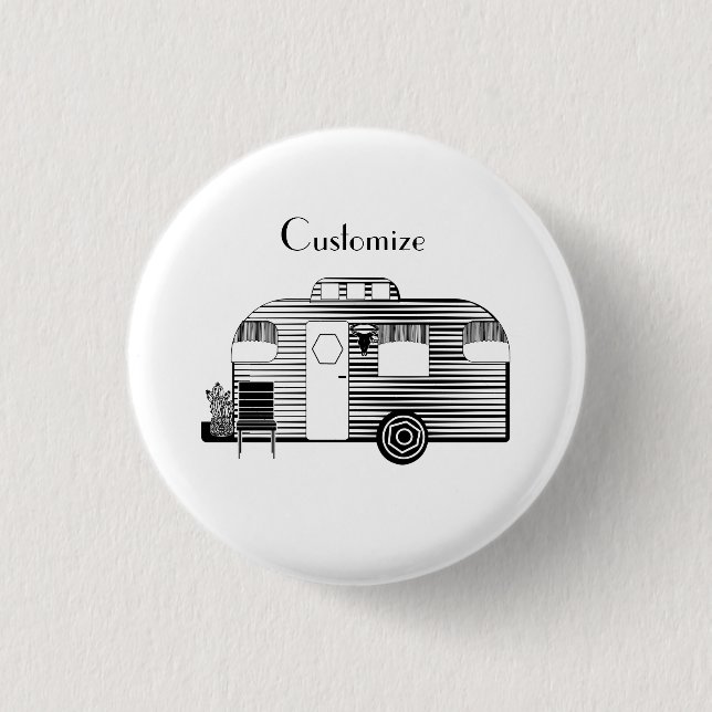 Reisende Camper Caravan Thunder_Cove Button (Vorderseite)