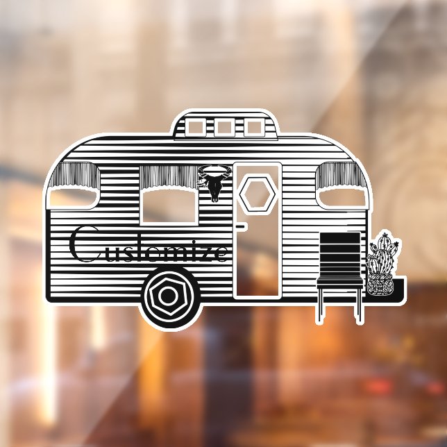 Reisende Camper Caravan Thunder_Cove  Fensteraufkleber (Blatt 2)