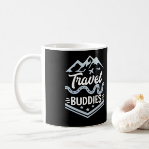 Reisende Flug Urlaub Reise Buddies Kaffeetasse