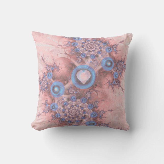 Reisende Herzen Kissen (Vorderseite)