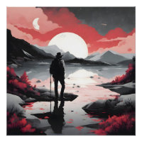 Reisende in der Abenddämmerung
