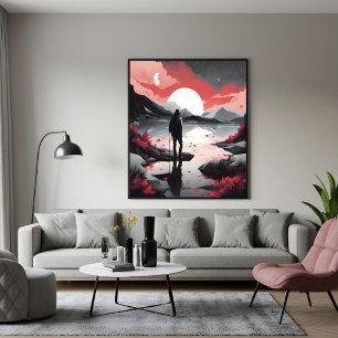 Reisende in der Abenddämmerung Poster