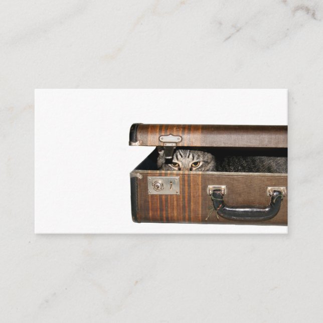Reisende Katzen-Visitenkarte Visitenkarte (Vorderseite)