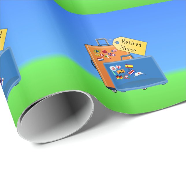 Reisende Krankenschwester, verpackt und bereit zum Geschenkpapier (Rolleneckpunkt)