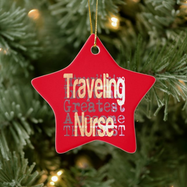 Reisende Krankenversicherer Keramik Ornament (Baum)