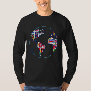 Reisende Länder - Weltflaggen T-Shirt