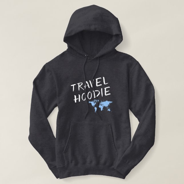 Reisende schwarze Frauen-Unterzeichnung Hoodie (Design vorne)