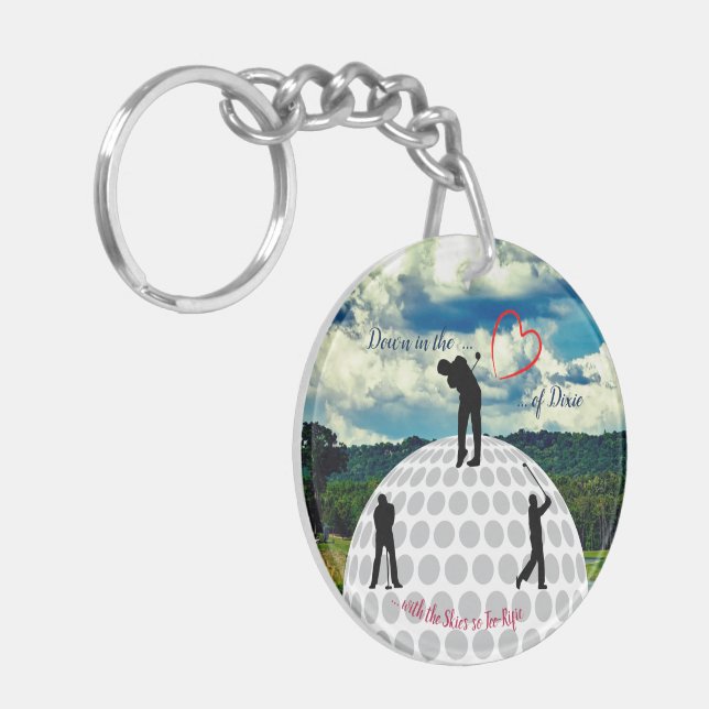 Reisende Spaß - Alabama Golfers Schlüsselanhänger (Vorderseite links)