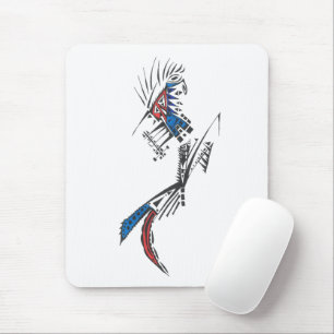 Reisender Bunt Abstrakt Stammes-Tattoo-Kunst Mousepad