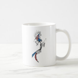 Reisender Farbige Abstrakte Stammes-Tattoo-Kunst Kaffeetasse