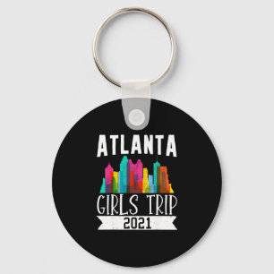 Reisender Flug Urlaub Atlanta Mädchen Reise Wasser Schlüsselanhänger