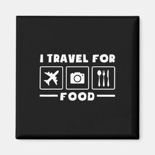 Reisender Flug Urlaub Reise Ich Reise Für Essen Wa Magnet