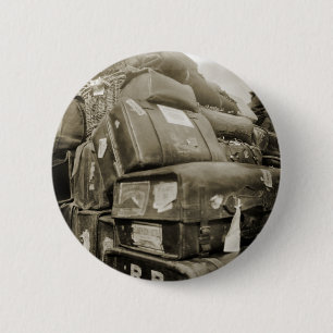 REISENSPIELTEAMSTER WAGON SUITCASE DER 1890er Jahr Button