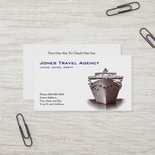 Reisepass-Agent Reiseagentur Business Card Visitenkarte