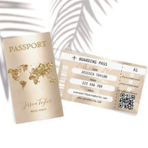 Reisepass Agent World Map Boarding Pass