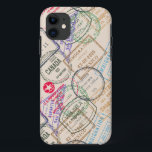 Reisepass-Briefmarke iPhone 11 Hülle<br><div class="desc">Pass Briefmarke reisen thematisch Fall von Ricaso</div>