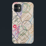 Reisepass-Briefmarke iPhone 11 Hülle<br><div class="desc">Pass Briefmarke reisen thematisch Fall von Ricaso</div>