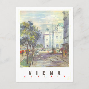 Reiseplakat Altes Wien Österreich Postkarte