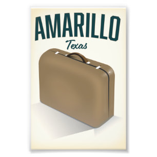 Reiseplakat Amarillo Texas Fotodruck