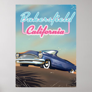 Reiseplakat Bakersfield Kalifornien Poster