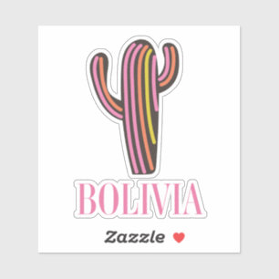 Reiseplakat Bolivien Aufkleber