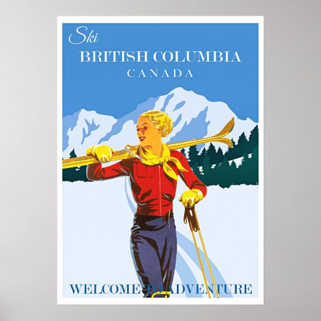 Reiseplakat British Columbia Poster (Vorne)