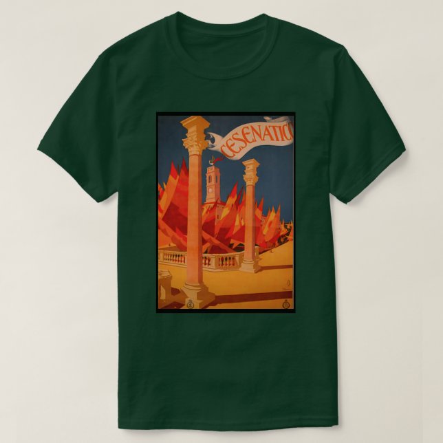 Reiseplakat Cesenatico T-Shirt (Design vorne)