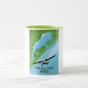 Reiseplakat Chilika Lake India Zweifarbige Tasse